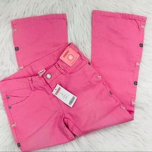 NWT!! Girls Gymboree Pink Pants with Side Design Poodle Dog Details Girls Sz 6